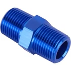 Speedway Threaded Male Pipe Nipple Coupler Fitting, 3/8 Inch Npt, Blue Anodized New. Price: $14.99.