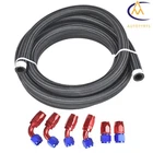 Nylon Braided Fuel Hose Line With 8AN Swivel End Fitting Kit Black 10FT. Price: $31.63.