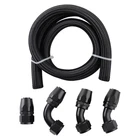 AN16 AN-16 Hose Fuel Line Rubber Nylon Braided 5FT With 90 Degree Fitting New. Price: $130.40.