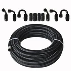 Braided Fuel Hose Line & 20FT Swivel End Fitting Kit 4AN New. Price: $41.84.