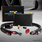 Universal 25 Row AN10 Engine Oil Cooler Filter Adapter Hose & End Fittings Kit New. Price: $109.96.