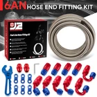 6AN 25FT Stainless Steel Braided Fuel Line Tube Oil Hose Fitting Kits Silver New. Price: $78.99.