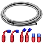 Mojtbe 12FT 6AN Fuel Line Hose AN6 3/8 Silver Stainless Steel Braided Cpe Tube New. Price: $55.27.