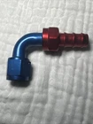 Big End 13413 Hose Barb Fitting, -10AN Female To Push Lock, 90 Degree, Red/blue New. Price: $10.99.