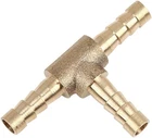 Autohaux 5MM Hose Barb Brass 3 Way Tee Connector Adaptor For Fuel Air Water Ga New. Price: $12.40.
