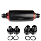 Inline Fuel Filter Inlet Outlet 100 Micron Element 6AN 8AN 10AN Male Flare... New. Price: $34.09.