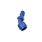 Russell Fitting 624100; Non-swivel Hose End Blue -10AN 45DEG, Push-lock New. Price: $19.95.