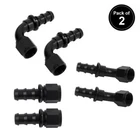 Lokocar 6AN 8AN 10AN Push Lock Hose Fitting End 45 90 Degree Black 2PCS New. Price: $15.99.