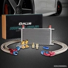 Universal 19 Row AN10 Aluminum Engine Oil Cooler + Thermostat Adaptor Kit New. Price: $119.49.
