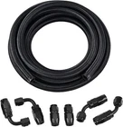 12AN Hose Nylon Stainless Steel Braided Cpe Oil Fuel Line Fittings Kit 10FT New. Price: $65.99.