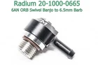 Radium 20-1000-0665 Swivel Banjo -6AN Orb To 6.5MM Barb Aluminum Fitting Single New. Price: $46.00.