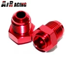 New 2X Red -6AN Male To Weld-on Bung Flare Aluminum Hose End Fitting Adapter. Price: $9.98.