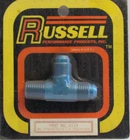 Russell 6AN Flare To 1/4" Pipe Tee On Run Adapter Fitting Nos/ Old Part# New. Price: $21.95.
