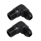 8AN Male To 3/8 Inch Npt 90 Degree Union Coupler Fitting Coupling Aluminum 2PCS New. Price: $12.99.