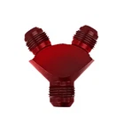 Emusa Red Aluminum Oil Fuel Fluid Y Block Flare Fitting 10ANX 8AN Male New. Price: $13.21.