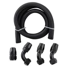 Black AN16 16AN AN-16 Fuel Line Rubber Nylon Braided Hoses 90 Safe New. Price: $77.64.