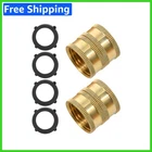 Leak-proof 2 Pack 3/4" Double Female Garden Hose Connector Durable Brass Build New. Price: $10.99.