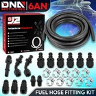 J2 25FT 6AN Nbr Fuel Oil Line Injector Kit W/ 5/16" 3/8" 1/4" Fitting Adapter New. Price: $47.99.