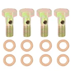Autohaux 4 Sets M6X1.0MM Metric Thread Banjo 12 10 Cm, Bronze Tone New. Price: $19.99.