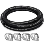 Housun Fuel Line Inch Id, Hose 5FT, 3/16" + 4 Clamps, Black New. Price: $12.49.