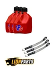 Vp Racing 3 Pack Red Gallon Square Utility Jugs + Deluxe Fill Hoses New. Price: $95.32.