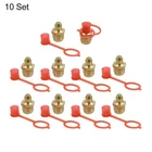 M10 Brass Thread Straight Grease Nipple Fittings W/ Red Dust Cap For Car Set New. Price: $19.94.