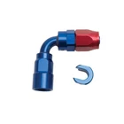 Russell 611220; Swivel Hose End To Quick Connect Blue/red -06AN 3/8 In. 90DEG New. Price: $41.07.