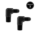 Lokocar 4AN Male To 1/4" Npt Pipe 90 Degree Fitting Adapter Aluminum 2PCS New. Price: $13.99.