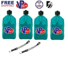 Vp Racing 4 Pack Caribbean Blue 5.5 Gallon Square Utility Jugs + 2 Fill Hoses New. Price: $141.25.