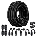 Fuel Line Kit 8AN 20FT Nylon Braided Hose Fitting Cpe Black Evil Energy New. Price: $129.99.