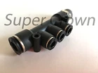 Pneumatic Triple Branch Male Reducer Push Connect Air Fitting One Touch New. Price: $9.25.