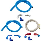 Holley Fuel Pump 3/8 Npt Aluminum Fittings/blue AN8 Hose Line Kit New. Price: $87.99.