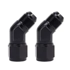 Swivel Hose Fitting 8AN Female To Flare 45 Degree Adapter Black 2PCS New. Price: $15.99.