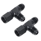 6AN Flare Tee Fitting Adapter With AN6 Female Swivel On Run Aluminum 2PCS New. Price: $19.99.