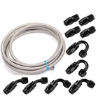 20FEET 6AN Stainless Steel Braided Fuel Line + 10PCS Swivel Fitting Hose End New. Price: $48.12.