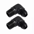 Lokocar 6AN To 1/2 Inch Npt Male 90 Degree Fitting Adapter Aluminum Black 2PCS New. Price: $16.99.