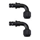 10AN 90 Degree Push Lock Hose Fitting End Black 2PCS Evil Energy AN10 New. Price: $38.98.