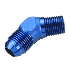Nytrex Fitting 173044; To Npt Adapter Blue -10AN 1/2 In. Male 45DEG New. Price: $21.42.
