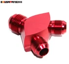 Emusa New 12AN MALE-2X 10AN Aluminum 3-WAY Block Fitting Adapter Red. Price: $16.59.