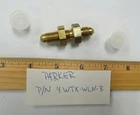 Parker Triple-lok Straight Bulkhead Union 37 Flare, P/n 4 Wtx-wln-b New. Price: $13.95.