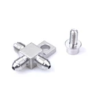 Stainless Steel AN3-3AN Male Brake Hose End Block With Screw 1/4-20 Unf T... New. Price: $17.21.