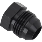 Anodized Aluminum -8 Flare Plug Fitting, Black New. Price: $14.99.