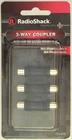 Triple Female-to-female Rca Phono Jack In-line Audio/video Coupler Radioshack Open. Price: $6.99.