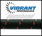 Vibrant 11986R 5FT Black Red Nylon Braided Flex Hose; Size: -6 New. Price: $36.50.