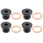 Autohaux Pcs M14X1.5 Steel Engine Oil 0.79"X0.63", Black, Copper Tone New. Price: $13.83.