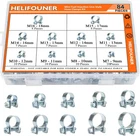 Helifouner 84 Pieces 10 Sizes Mini Fuel Injection Style Hose Clamps, Zinc Plated New. Price: $27.17.