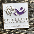 Celebrate Faith And Arts Atlanta Lapel Pin Hat Vest Euc K435 Used. Price: $8.05.