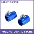 Two AN14 Car Hose Finisher Flexible Rubber Pipes Clamps Adapter Fitting Blue New. Price: $14.99.