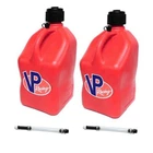 Vp Fuel 2 Pack Red Square 5 Gallon Race Jug/water Can Deluxe Filler Hoses New. Price: $79.95.
