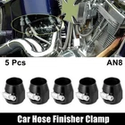 5 Pcs AN8 Hex Car Hose Finisher Pipe Clamp With Screw Adapter Fitting Black New. Price: $26.59.